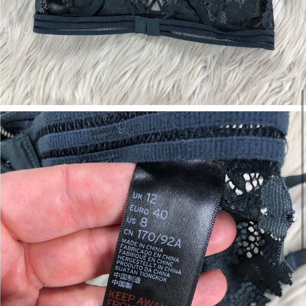 Topshop Lace Triangle Bralette - Picture 4 of 4
